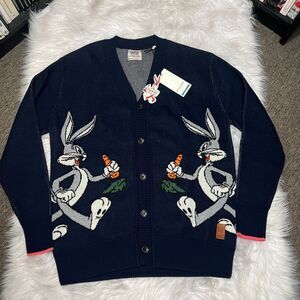 SCOTCH AND SODA X LOONEY TUNES BUGS BUNNY CARDIGAN SWEATER